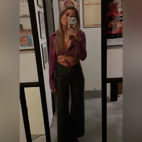 ZARA long sleeved tie crop - Picture 1 of 2